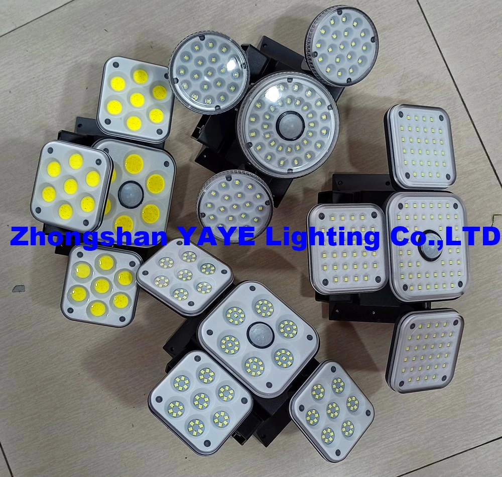 Yaye Solar Manufacturer Factory 2000W/1500W/1000W/800W500W/400W/300W/200W/100W LED Outdoor Street All in One Camera COB Wall Flood Garden Road Light Distributor