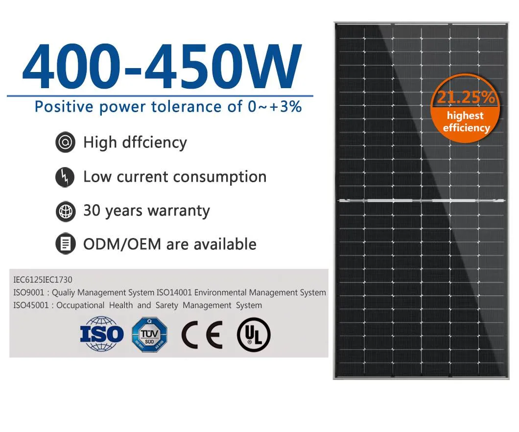 Lysoalr Solar Panel 400W 435W Mono Solar Panel Half Cell for Home Energy Storage Power